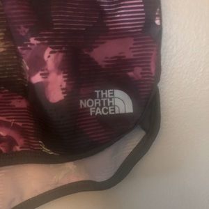 The North Face purple floral running shorts